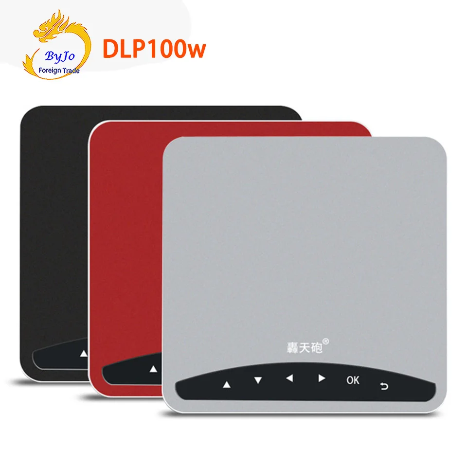 Poner Saund DLP100W Projector 1500Lumen 6000MAh Battery Sync Display Bluetooth WIFI Projector 3D Home Theater HDMI 1080P Poner Saund DLP100W Projector 1500Lumen 6000MAh Battery Sync Display Bluetooth WIFI Projector 3D Home Theater HDMI 1080P