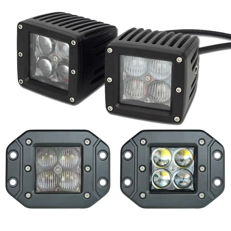 Newest Led Work Light Spot Flood 20W 40W 5D Driving Light White Offroad