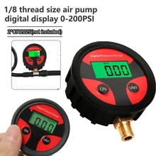 ЖК-цифровой датчик давления воздуха в шинах, тестер 200psi для автомобилей, грузовиков, мотоциклов