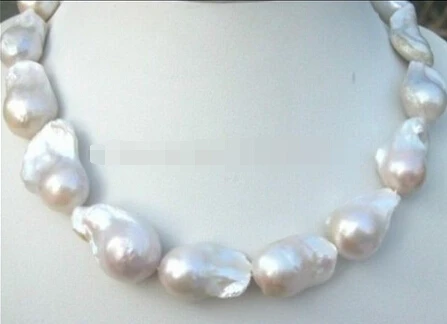 

Free shipping >>@ 885 CLASSIC RAHE HUGE SOUTH SEA WHITE BAROQUE PEARL NECKLACE18