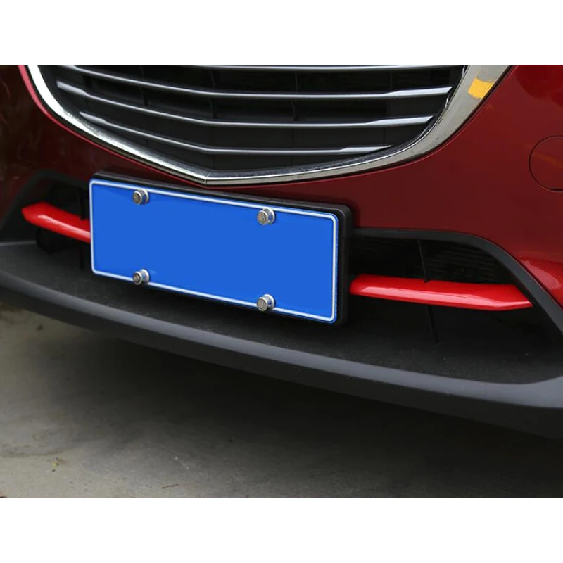 Автомобиль передняя решетка планки крышка переднего бампера воздуха на входе решетка автомобильные Аксессуары Укладка наклейки для Mazda CX-3 CX3