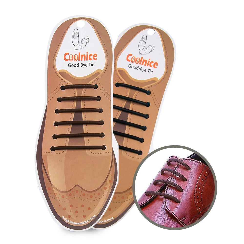 12pcs/Set No To Tie Shoelaces New Novelty Elastic Silicone Leather Shoe