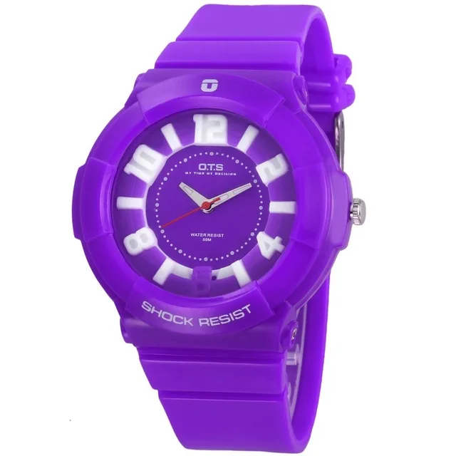 

OTS Luxury Brand Fashion Casual Female gift montre femme reloj mujer Ladies Dress Watches Quartz Silicone Strap Women Wristwatch