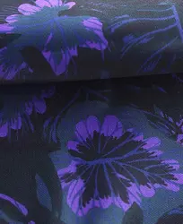 YY DIY Романтический фиолетовый цветок печатных подкладка из полиэстера Ткань 50x140 см