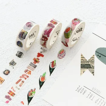 

1 Pcs/set Cute DIY Candy Flower 7M Washi Tape Masking Tapes Japanese New Stickers Kawaii Tape Stationery School Supplies