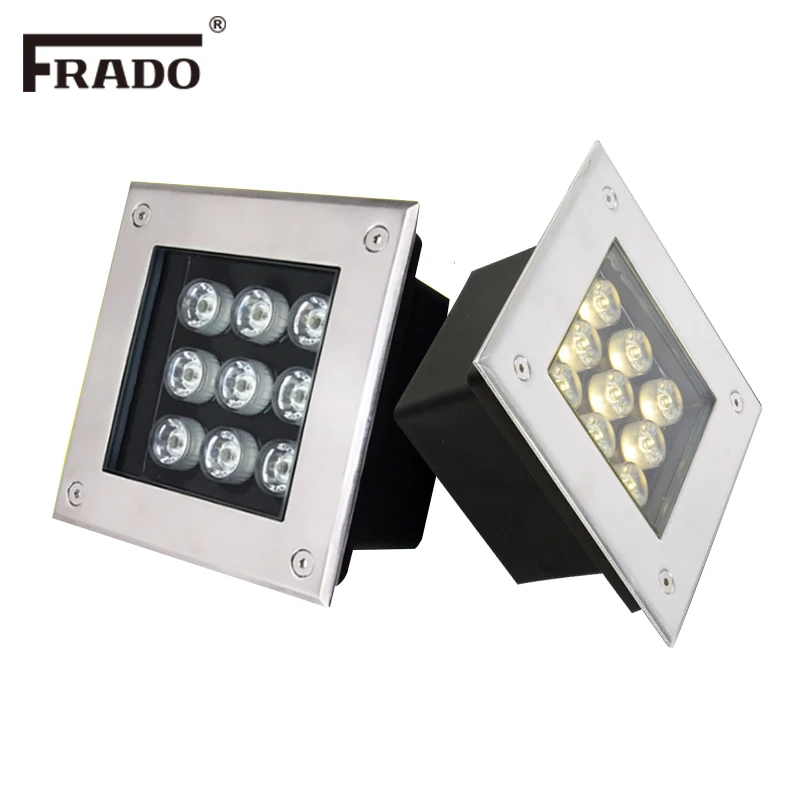 

Square LED In-ground Lights 3W5W6W9W12W36W Garden Stairs Spot Decking Underground Lamps Outdoor Terrace Lighting LED Underground