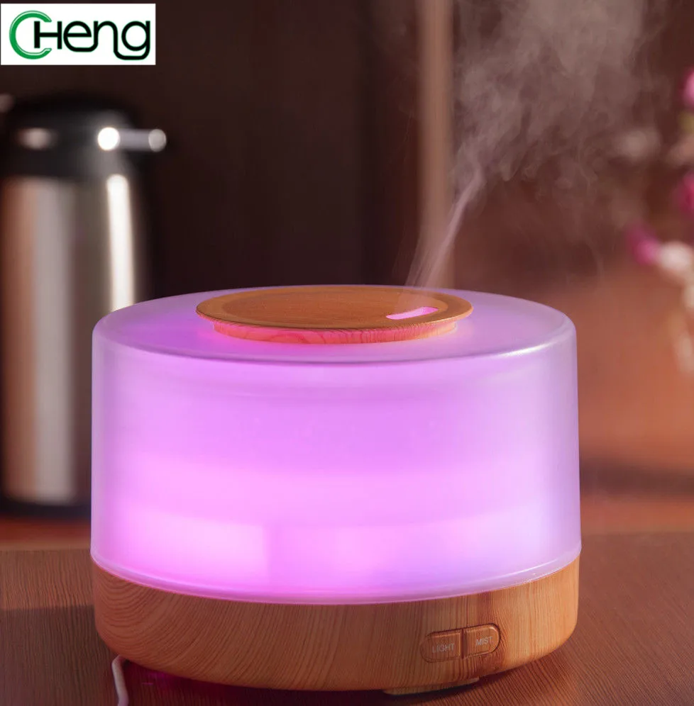 

Wood Grain 380ml Essential Oil Ultrasonic Aroma Fragrances Humidifier Household Diffuser