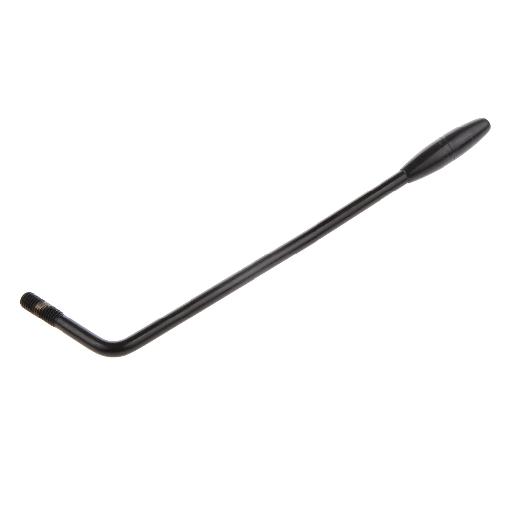 6mm Electric Guitar Tremolo Arm Whammy Bar w/ Black Cap Single Shaking Electric Guitar Crank Lever Single Tremolo Bridge System