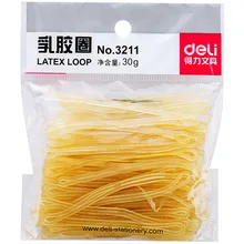 

Deli 3211 Rubber Band Office Supplies Bundles Financial Latex Ring Yellow Rubber Band Hairpin Desk Accessories latex loop