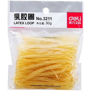 

Deli 3211 Rubber Band Office Supplies Bundles Financial Latex Ring Yellow Rubber Band Hairpin Desk Accessories latex loop