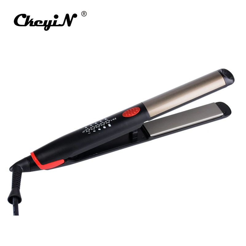 

Professional Ergonomic LED Electric Hair Straightener Hair Flat Straightening Irons Titanium Wide Plates Styling Tools 47