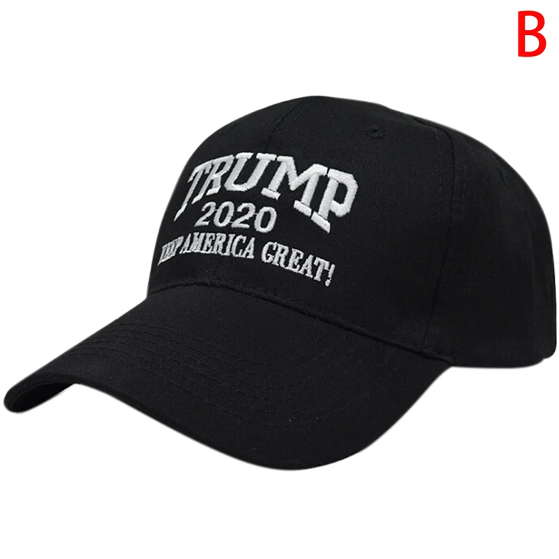 Unisex Adjustable Republican Red Black Hat Re-Election Keep America Great Embroidery New Cap Cotton Baseball Hat - Цвет: as picture