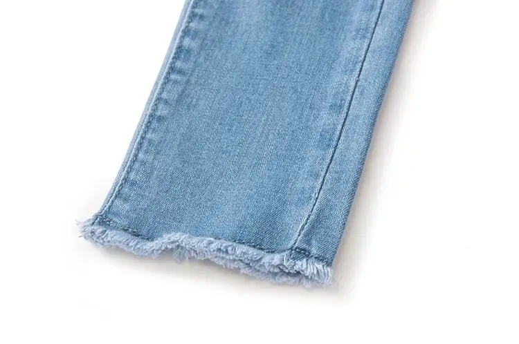 Bella Philosophy 2018 весенние черные классические джинсы женские синие повседневные узкие брюки с отделкой Женские Карманы джинсы с высокой талией