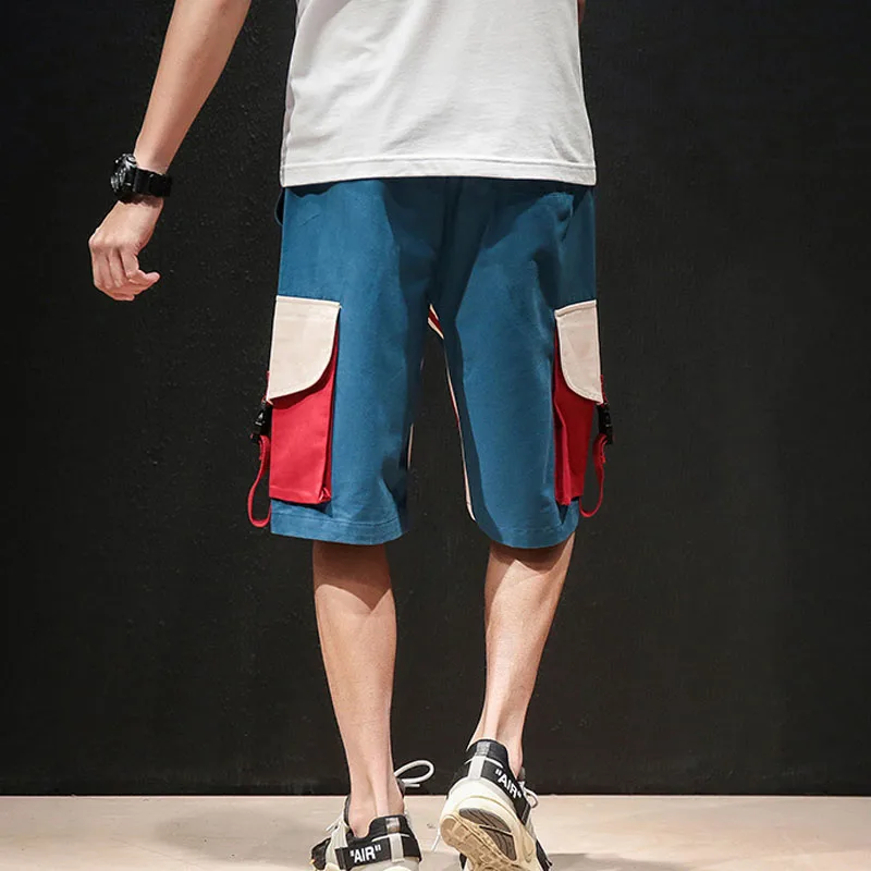 Blog Men shorts safari style 2020 new summer cotton loose male casual shorts knee-length teenage boy very cool big pocket S03