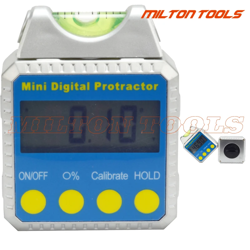 360 degree Mini Digital Inclinometer with bubble digital Protractor Bevel Box spirit angle meter | Инструменты