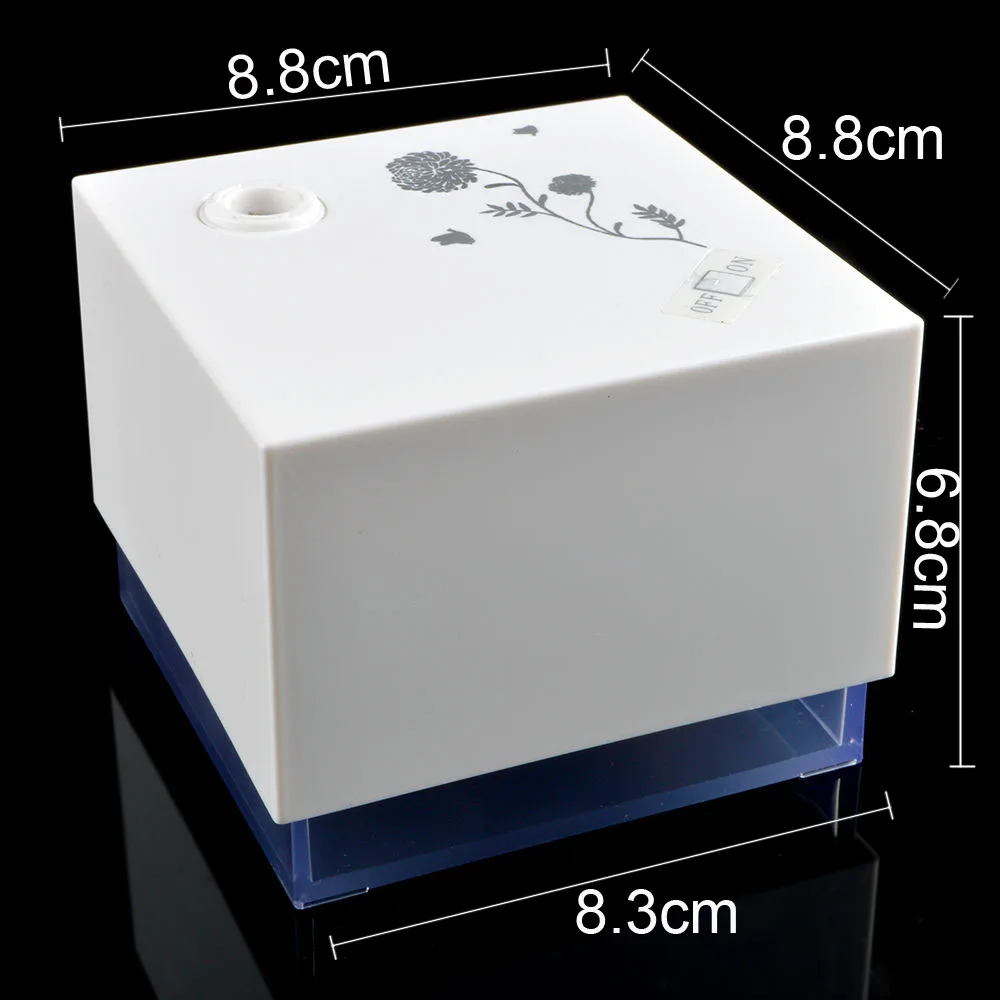 

GRTCO Mini 300ml USB Square Stand Atomizer Purifier Atomization Humidifier Air Diffuser Moisture Mist For Home Office White