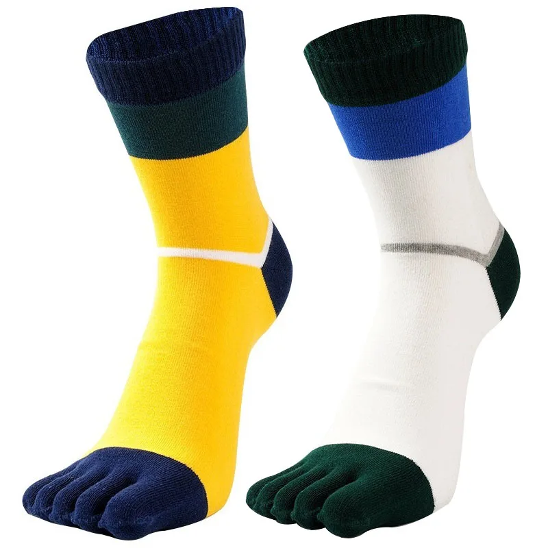 Buy 2 Pairsl/Lot Stripes Men Breathable Combed Cotton