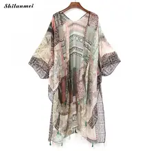 Boho Kimono Mujer 2019 Summer Beach Tassel floral Shirt Women Vintage Kimono Long Cardigan Feminino print Blouse Bohemian Tops Boho Kimono Mujer 2019 Summer Beach Tassel floral Shirt Women Vintage Kimono Long Cardigan Feminino print Blouse Bohemian Tops