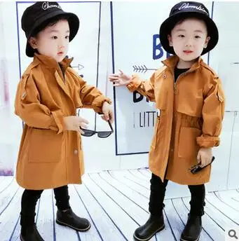 

2017 autumn winter new men and women children's clothing large and medium-sized children's cotton long coat coat free shipping