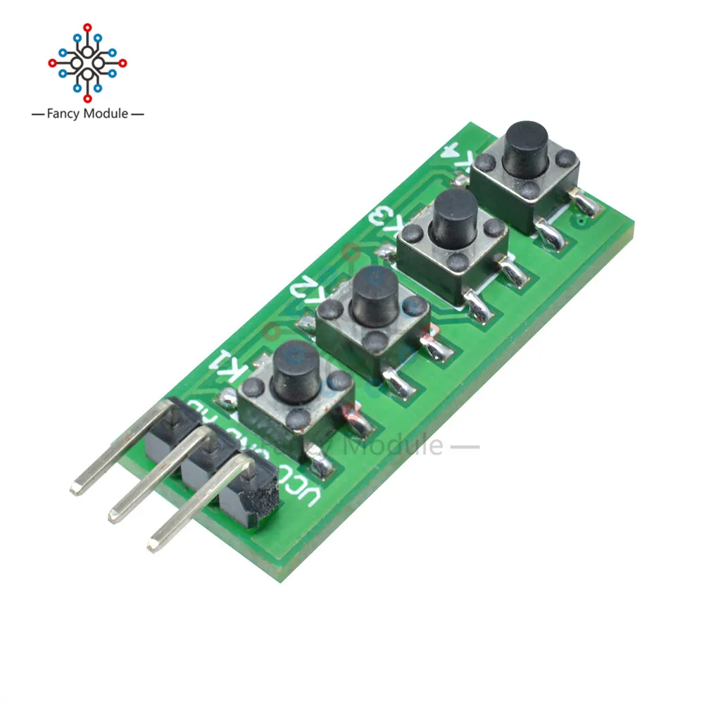KC11B04 AD плата клавиатуры 4 клавиши аналоговые кнопки модуль ADC порт для Arduino Mini Nano UNO