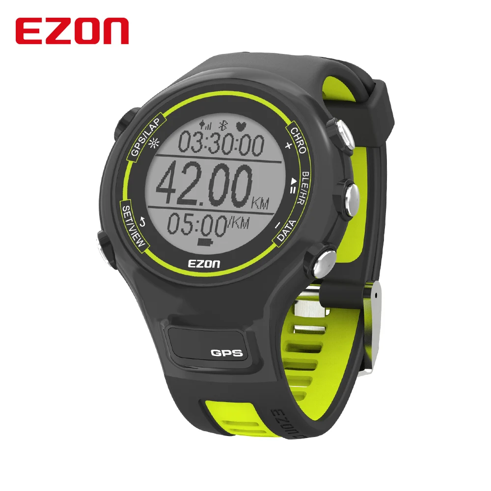 EZON T907 цифровые часы для мужчин и женщин часы для улицы gps бег оптический монитор сердечного ритма Смарт Спорт Bluetooth часы IOS Android - Цвет: E1-HRB13