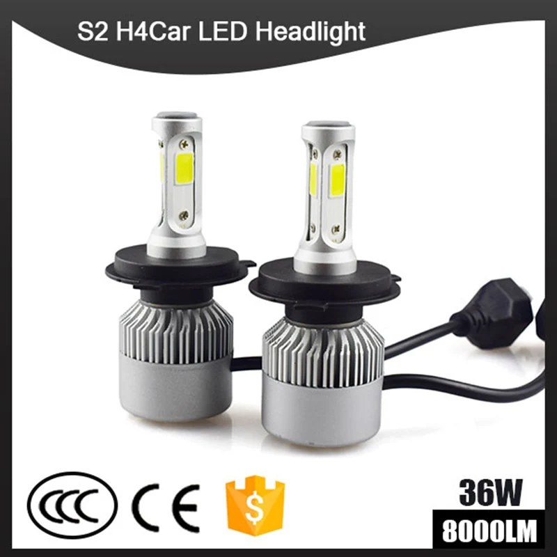 

2PCS AZGIANT S2 Car Led Headlight H1,H7,H4,H3,H11,880/881,9005,9006,9012,H13,9004,9007 8000Lm Auto Led Headlamp Fog Light