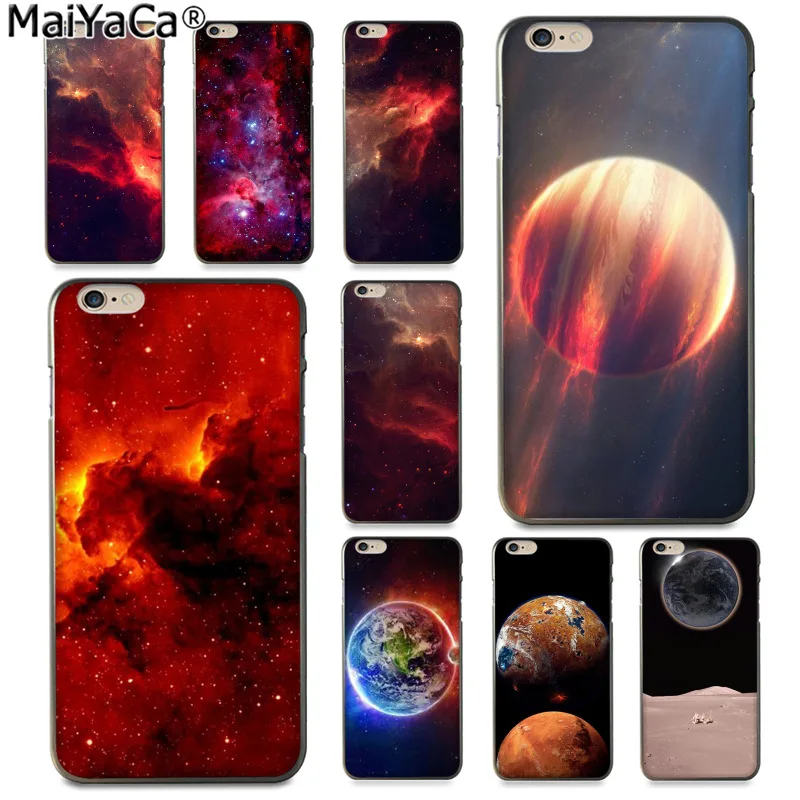 MaiYaCa Red Galactic Nebula Cute Phone Accessories Case