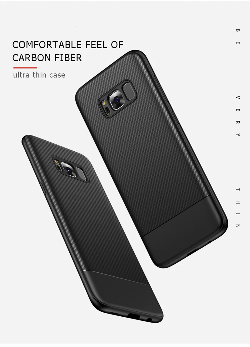 LUPHIE Luxury Case For Samsung Galaxy S9 S8 Plus Note 8 9 Carbon Fiber case cover  (2)
