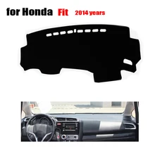 Приборной панели автомобиля Чехлы для Honda Fit лет левый руль тире охватывает тире мат авто dashboard аксессуары избежать свет мат