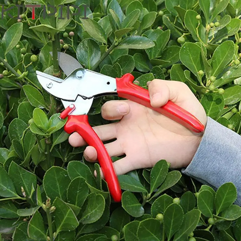 

KITPIPI New Garden Tools Carbon Steel Pruning Shear Gardening Tree Flower Labor-saving Pruner Cutting Tool JDD7161