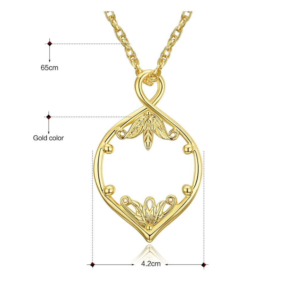 DC1989 New Design Optical Chain Women Pendant Necklace with Magnifying Glass Lens For Reading Fine Prints Rhodium or Gold Plated|mum