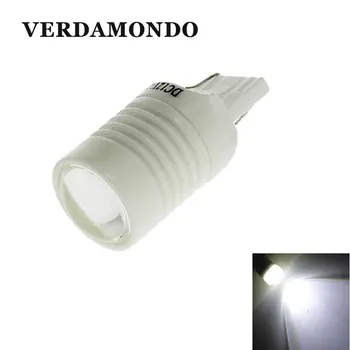 

T20 7440 Wedge 6 SMD 3030 LED Ceramic Shell DC 12V White Bulb With Lens Reversing Parking Brake Light Turn Signal Super Bright