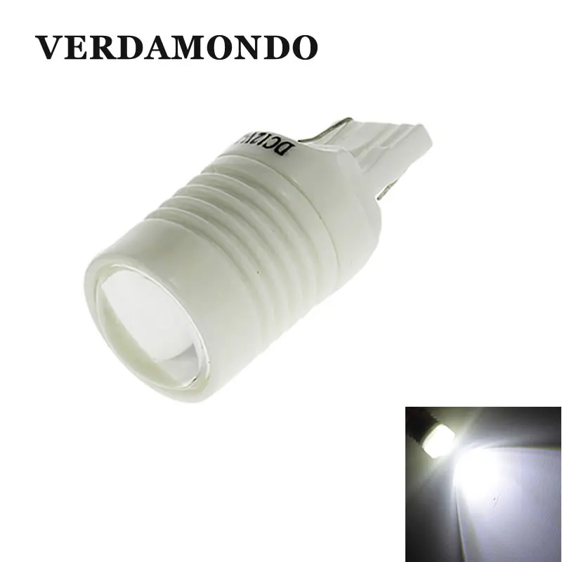 

T20 7440 Wedge 6 SMD 7020 LED Ceramic Shell DC 12V White Bulb With Lens Reversing Parking Brake Light Turn Signal Super Bright