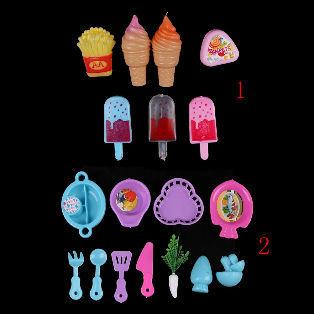Пластиковая коробка для мороженого, мороженого, чипсов, сладостей, посуда для куклы Барби, лучший подарок для девочек, детские игрушки