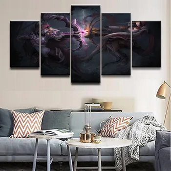 

Modern Home Wall Art Decorative Frame HD Printed Painting Artworks 5 Pieces Game Heroes of the Storm Poster Canvas Pictures