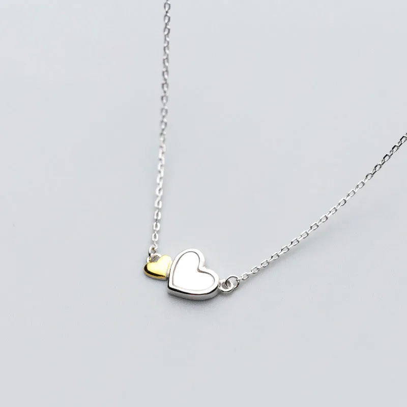 

Fashion Heart in Heart 925 Sterling Silver Necklace