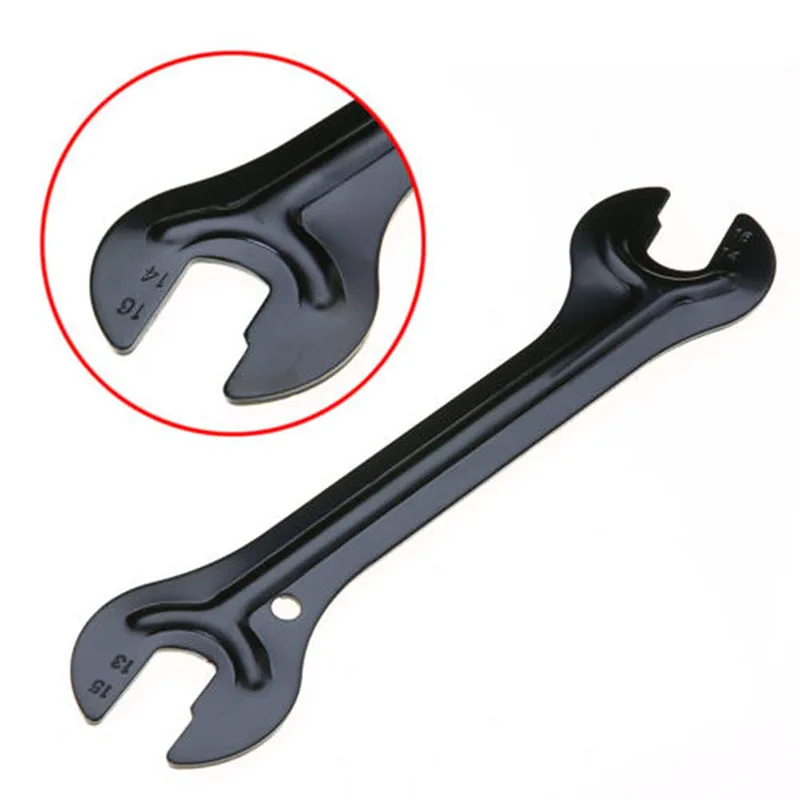 1pcs Bike Middle Axle Round Nut Hook Handle Spanner Wrench Repair Steel Tool N7