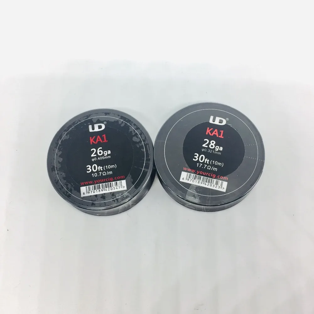 

UD Kanthal A1 Wire 30ft/15ft 24ga 26ga 28ga 30ga Heating Wire Coil Heads Clapton Wire A1 For RDA E Cigarette Vaporizer Tank