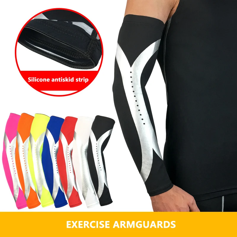 

Sports Breathable Lengthened Arm Elbow Wrist Cuffs Outdoor Basketball Tennis Badminton Riding Gear Arm Warmers Cycling Sleeves