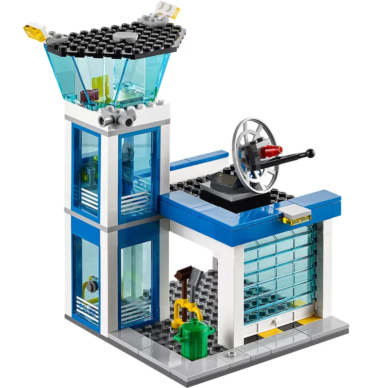 Bela 10424 совместимые Legoings городской полицейский участок строительные блоки
