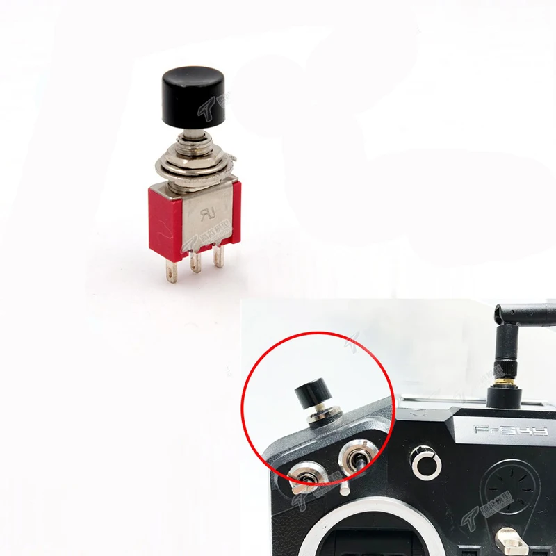 

2PCs Transmitter Modify Momentary Switch Fr Frsky Taranis QX7/X9DP/X9DP SE Remote Control 1 Position/2 Position Replacment Part