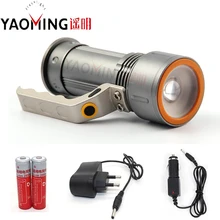High power led flashlight led 10W zoom torch lamp light waterproof searchlight camping linternas 18650 battery