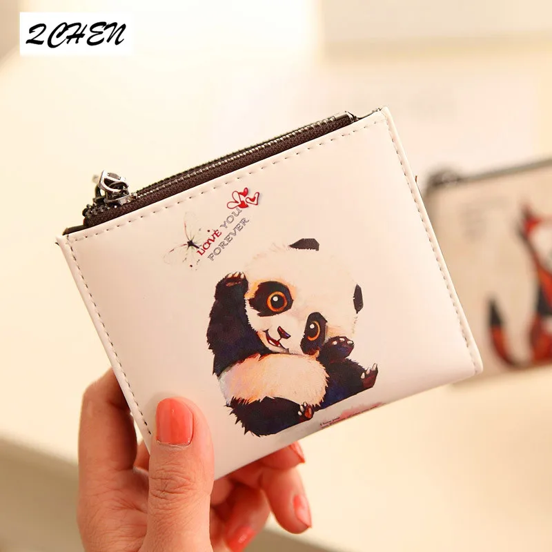 XAX Woman/Man Wallet new Fashion Cartoon Anime Student Purse Leather Pu Billfold Purse Hasp Cute Fox and Elephant panda 124Q XAX Woman/Man Wallet new Fashion Cartoon Anime Student Purse Leather Pu Billfold Purse Hasp Cute Fox and Elephant panda 124Q