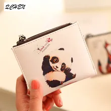 XAX Woman/Man Wallet new Fashion Cartoon Anime Student Purse Leather Pu Billfold Purse Hasp Cute Fox and Elephant panda 124Q