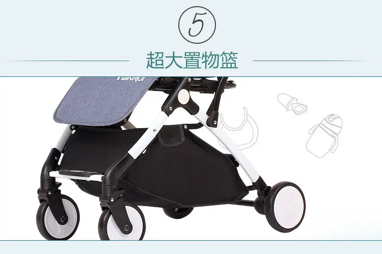 Двойные детские коляски могут сидеть и складывать съемные Детские Складные портативные двойные детские двойная коляска