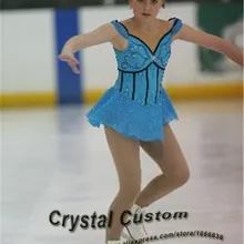 Платья для фигурного катания для девочек элегантное Новое Брендовое соревнование Фигурное катание на льду платье для детей DR3518