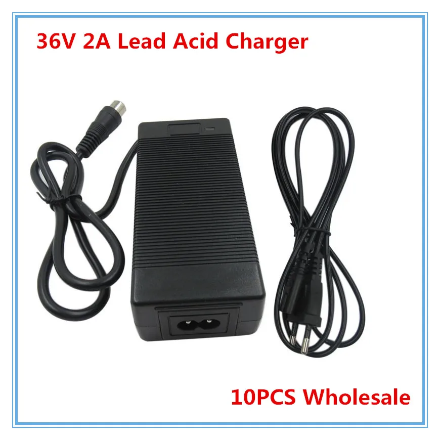 

36V 2A lead acid battery charger RCA Port 36V electric bike Scooter charger wheelchair charger golf cart charger 10pcs wholesale