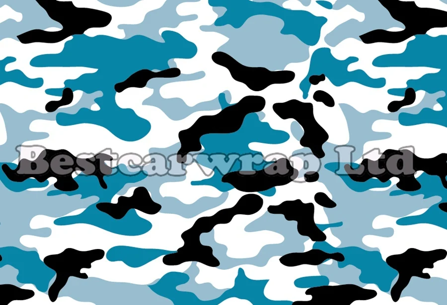 Baby Blue White CAMO Graffiti Camouflage Vinyl Wrap Sheet Camo WRAP