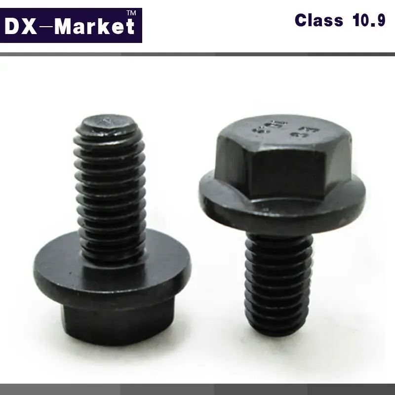 

m14*45 , 4pcs , m14 Flange Automobile bolt , grade 10.9 Black Bolt , flat head hex flange bolt manufactor ,A027