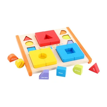 

Montessori Early Educational Wooden Toys Color Mixed Puzzles Preschool Children Teaching Aids for Gifts